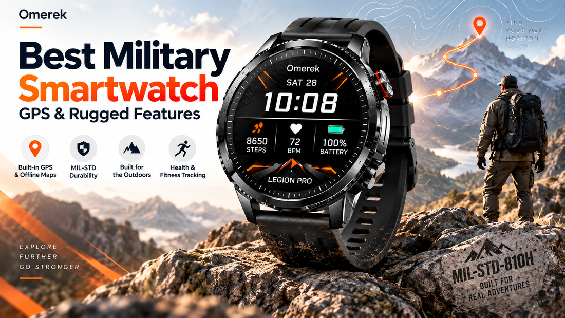 Best military smartwatch Legion Pro with GPS, rugged features, offline maps, and outdoor durability