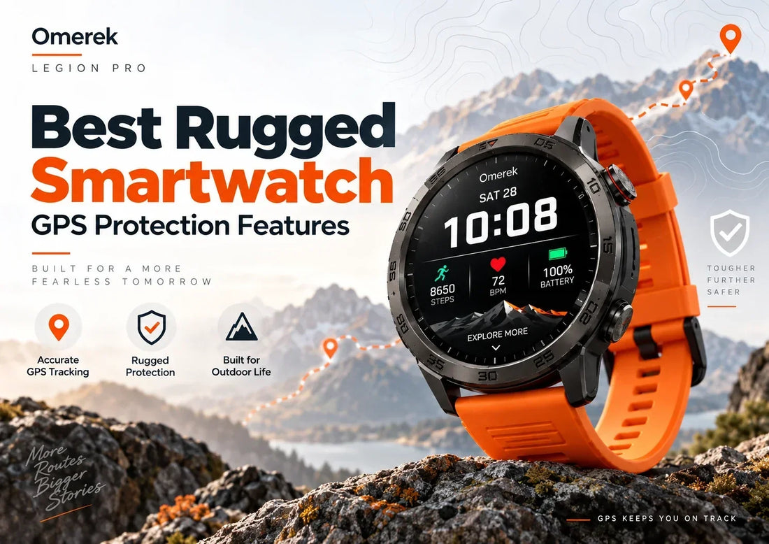 Best rugged smart watch Legion Pro with GPS protection features for outdoor use