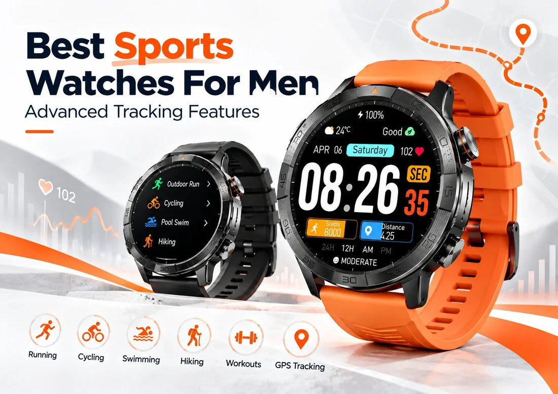 Best sports watches for men with advanced tracking features for running, cycling, swimming, hiking and GPS workouts
