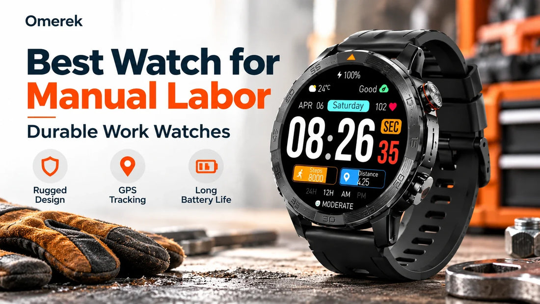 Best watch for manual labor featured image showing a rugged Legion Pro smartwatch with GPS and durable work-ready design