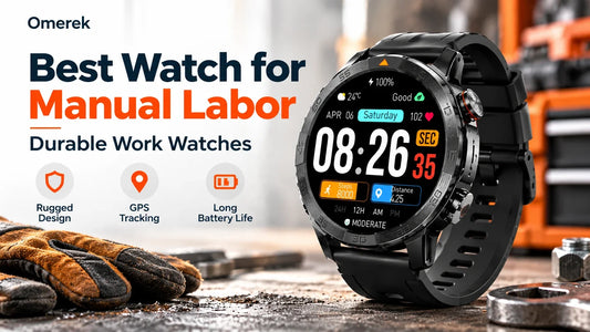Best watch for manual labor featured image showing a rugged Legion Pro smartwatch with GPS and durable work-ready design