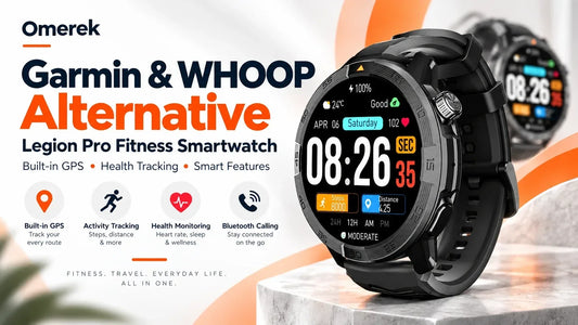 Garmin alternative to Whoop featuring Legion Pro fitness smartwatch with GPS, health tracking and smart features