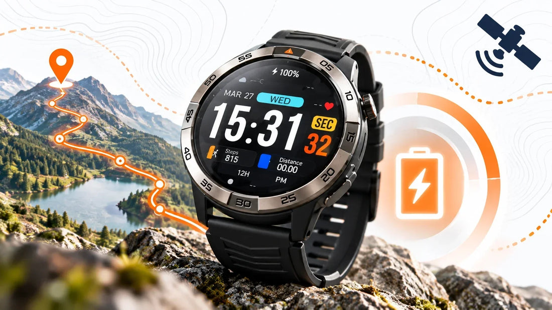 GPS watch with longest battery life featuring GPS tracking, outdoor route mapping and battery performance
