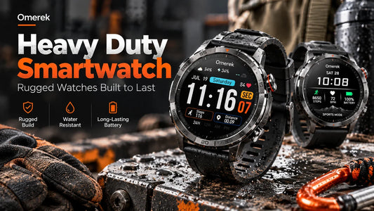 Heavy duty smartwatch with rugged build, water resistance, and long-lasting battery for demanding daily use