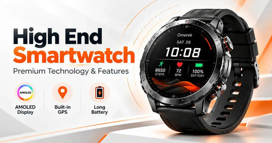 High end smart watch Legion Pro with premium technology, AMOLED display, built-in GPS and long battery life