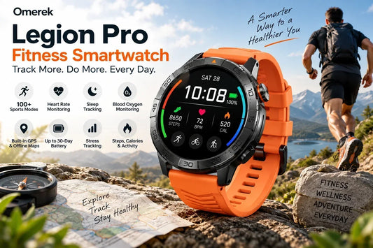 Legion Pro fitness smartwatch with health tracking tools for workouts and outdoor activity