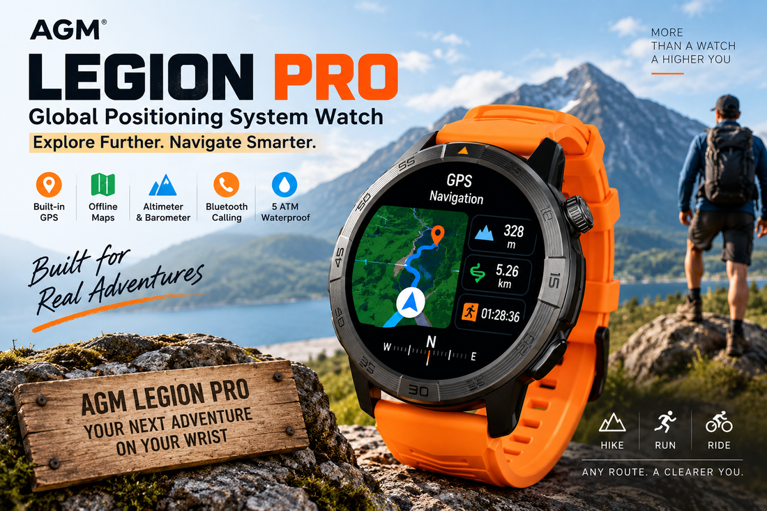 Legion Pro global positioning system watch with GPS navigation for hiking and outdoor adventures