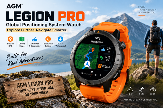Legion Pro global positioning system watch with GPS navigation for hiking and outdoor adventures