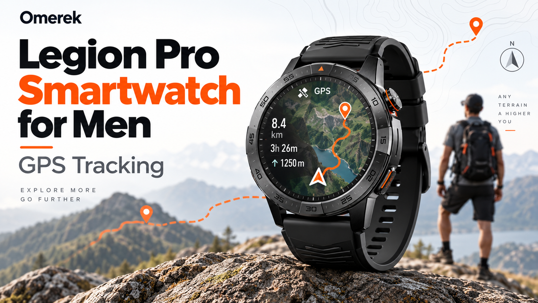 Legion Pro smartwatch for men with GPS tracking for outdoor activities and route navigation