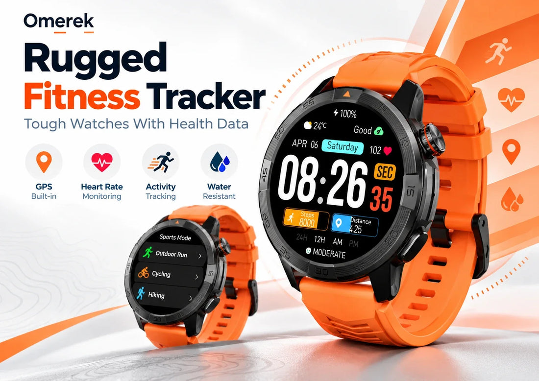 Rugged fitness tracker Legion Pro smartwatch with GPS, health tracking, activity monitoring, and water resistance