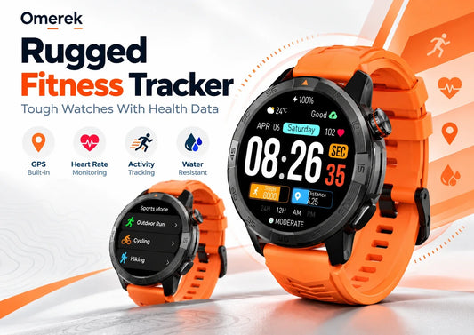 Rugged fitness tracker Legion Pro smartwatch with GPS, health tracking, activity monitoring, and water resistance