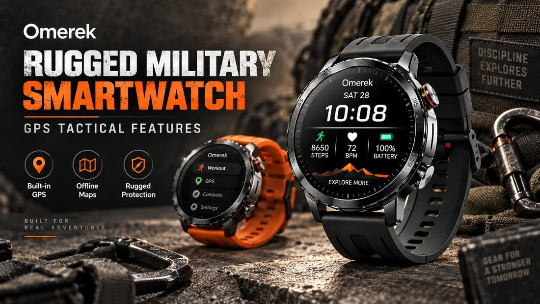 Rugged Military Smartwatch With GPS Tactical Features