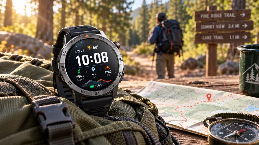 Rugged Smartwatch With GPS And Outdoor Tracking Features