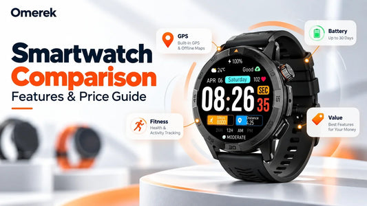 Smartwatch comparison features and price guide with GPS, battery, fitness tracking, and value highlights