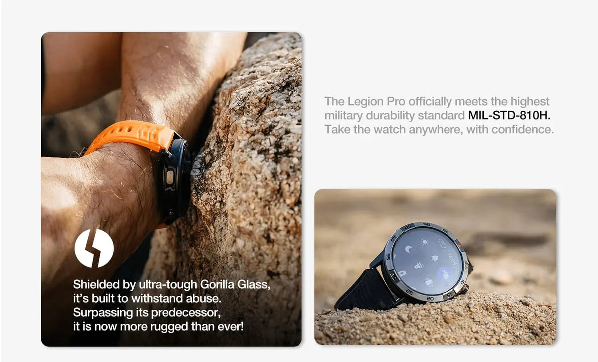 AGM Legion Pro GPS smartwatch for outdoor activities