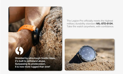 AGM Legion Pro GPS smartwatch for outdoor activities